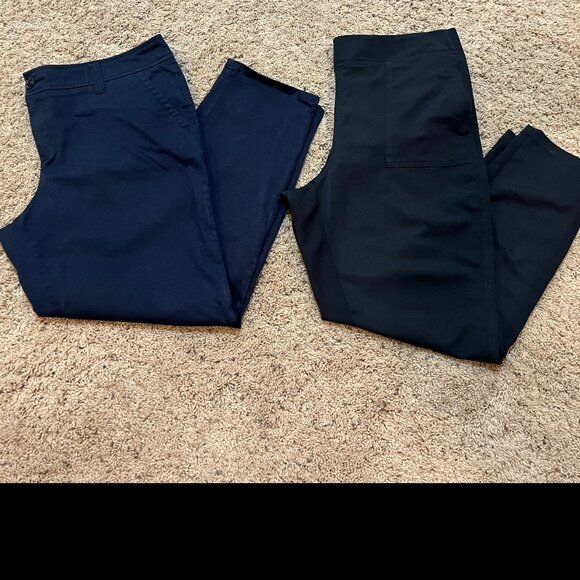Liz Claiborn Navy Pant and 32 Cool L Nylon Pant Bundle! - Picture 1 of 14
